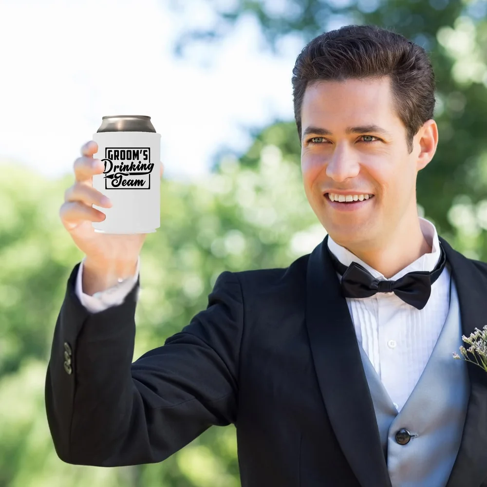 Groom und das Trinkteam des Bräutigams können Geschenkhalter für Junggesellinnenabschied, Hochzeitsgeschenke, Geschenk für den Bräutigam, Geschenk für den Junggesellinnenabschied, Geschenk für den Bräutigam, Geschenk für die Trauzeugen – Detail 2