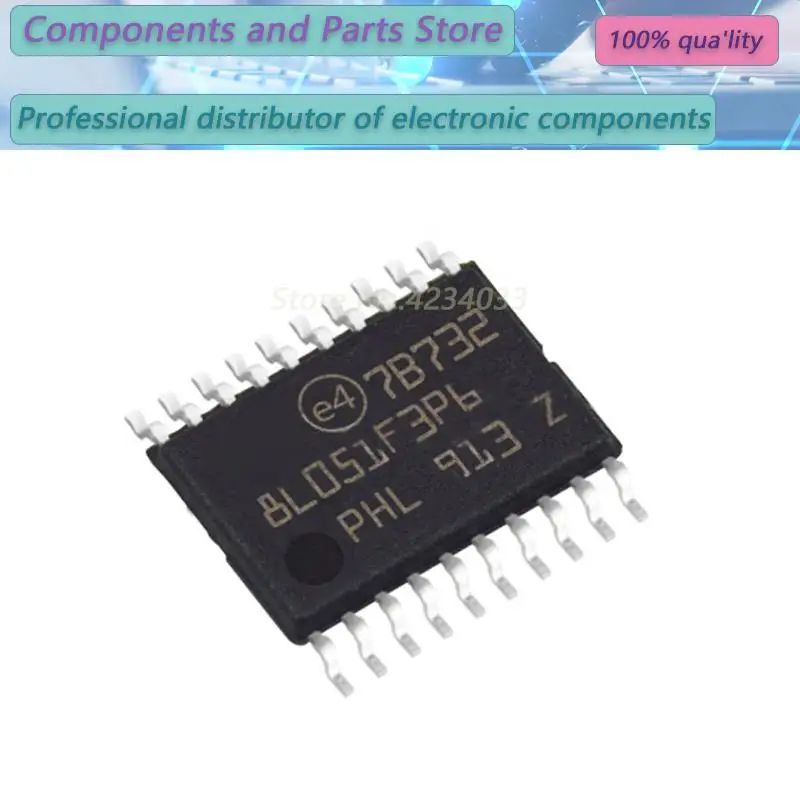 1PCS STM8L051F3P6TR  STM8L051F3P6T  STM8L051FTSSOP20 NEW100%  51F3P6TR