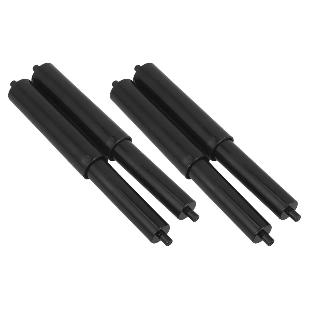 4 Stück schwarze Mini verstellbare Toilettenpapierhalter SpringCoreRod CenterSpindle BadezimmerTissueRoll Zubehör SpacesavingSolution