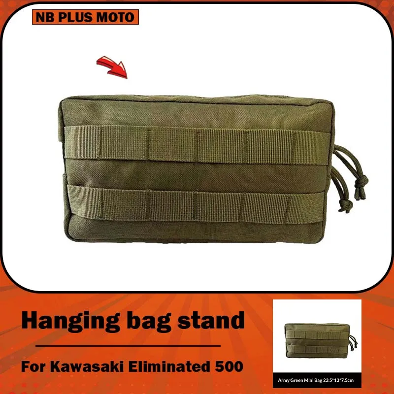 【Premium】For Kawasaki Eliminator 500 modified retro side bag canvas bag tool bag side hanging bag tactical hanging board stand