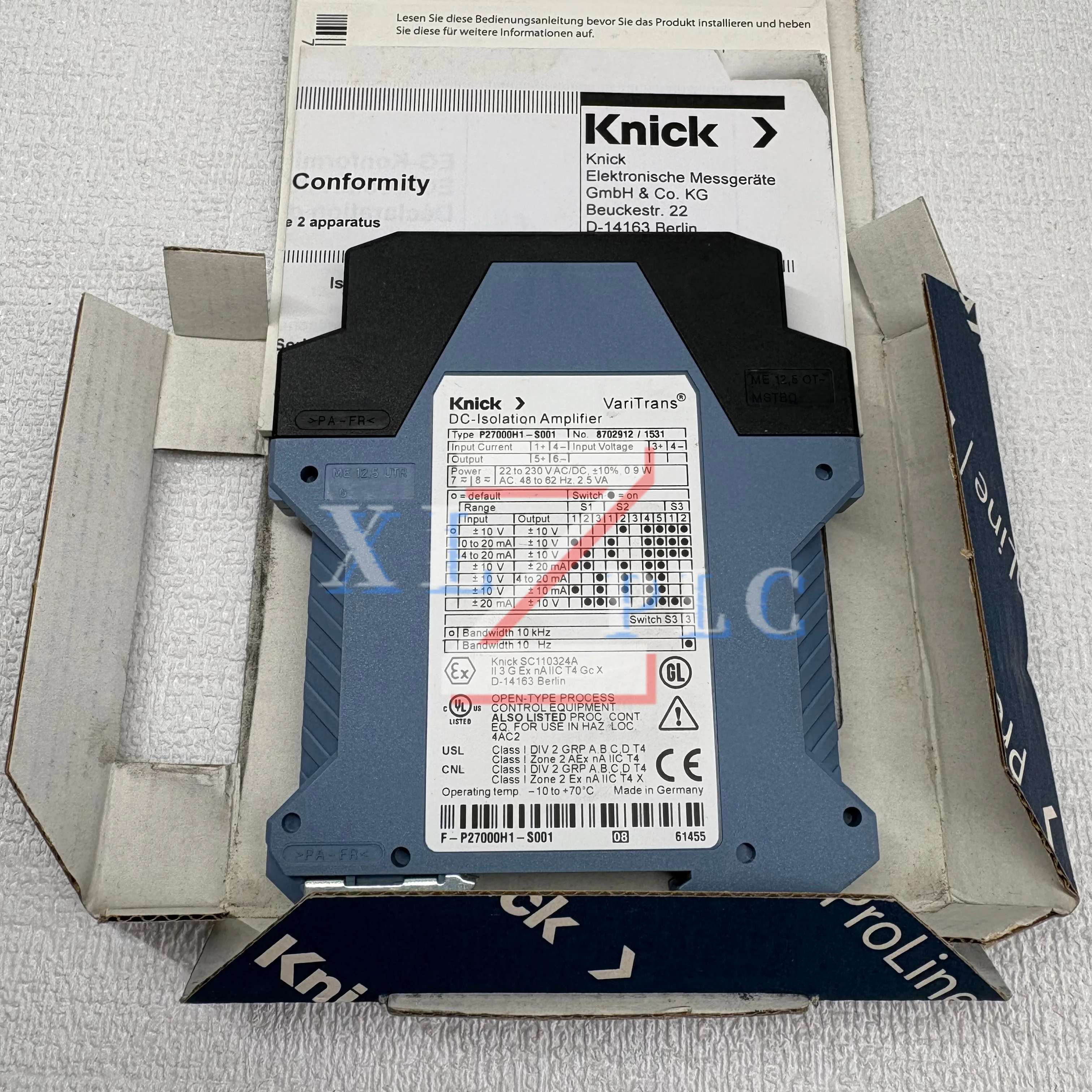 

Изолятор защитного барьера P27000H1-S001, 100% НОВЫЙ