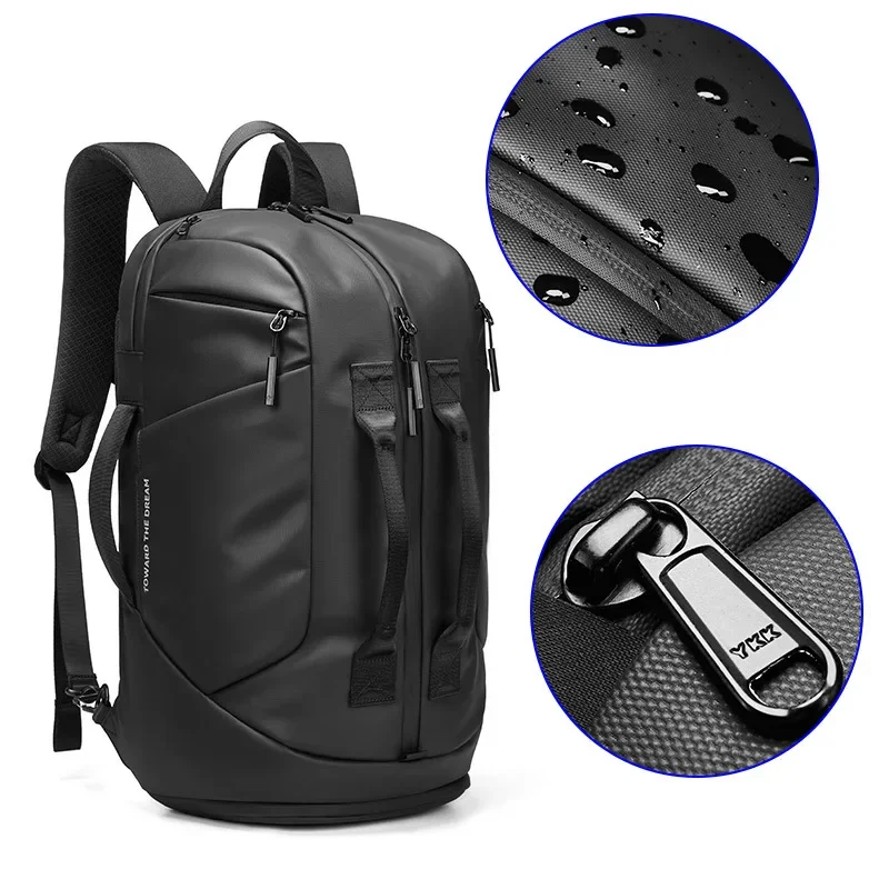 

Men's Travel Waterproof Gym Multifunctional Business Laptop Backpack Sports Duffel Bag with Shoe Compartment