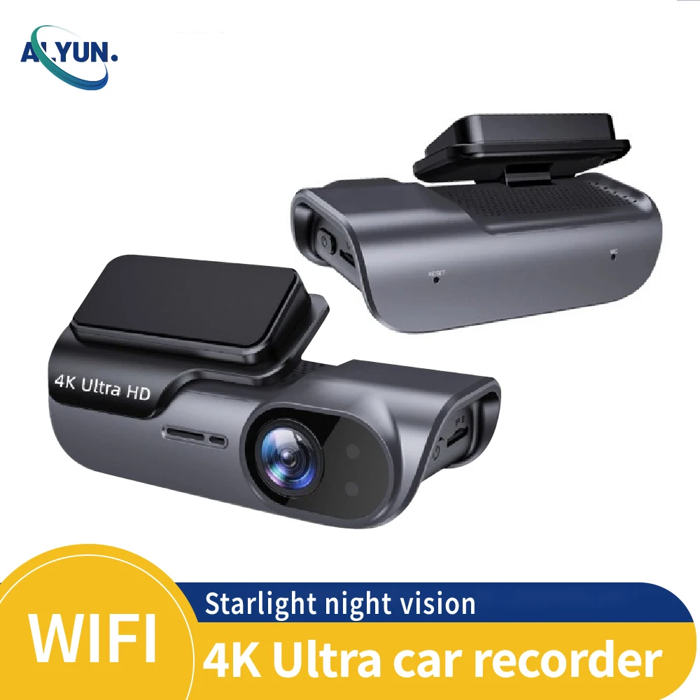 4K WiFi Single Lens Dash Cam Car DVR Front Wide Angle Super Starlight Night Vision Loop Recording  Car accessories