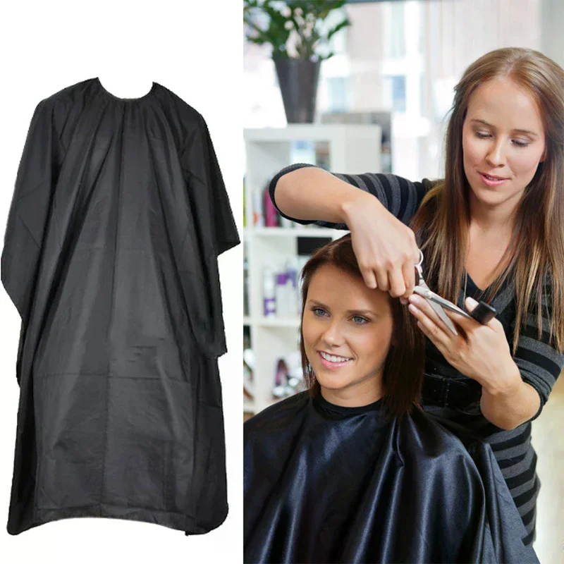 Waterproof Hair Cutting Cape Pro Salon Hairdressing Hairdresser Cloth Gown Barber Black Hairdresser Apron Haircut Capes
