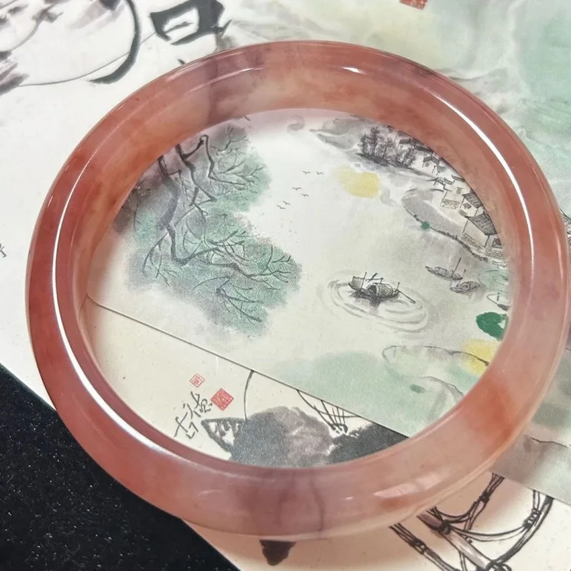 Xinjiang Golden Silk Peach Blossom  Fan's Escape, White Moonlight Jade Bracelet diverse shipping options