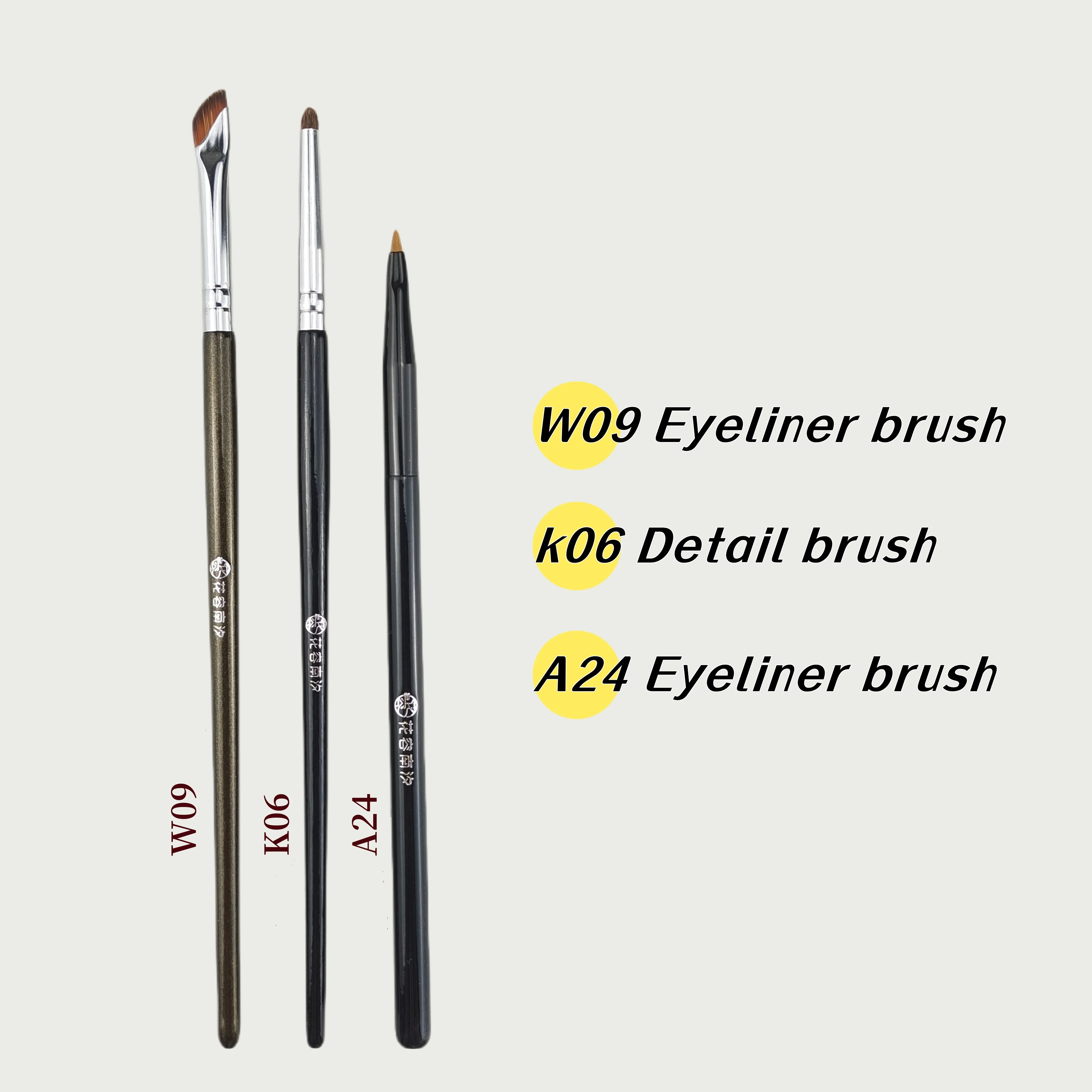 Sickle Eyeliner Brush Ultra Fine Tip Detail Brush Eyelid Brush