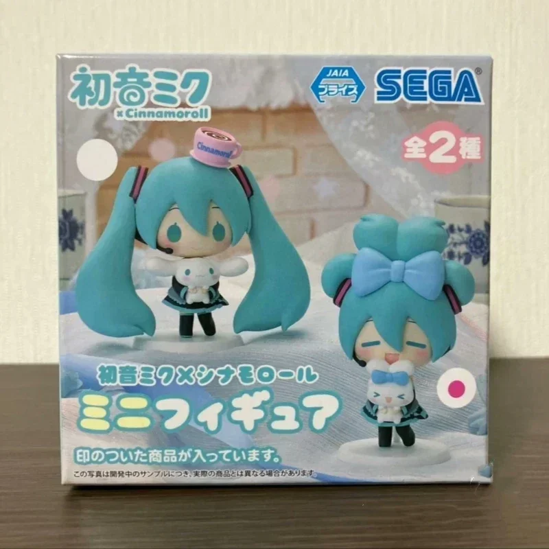 

Sega Q Edition фигурка героя аниме Hatsune Miku 10 см, аутентичный красивый герой Hatsune Miku и cinnamoroll, модель игрушки, коллекционный подарок