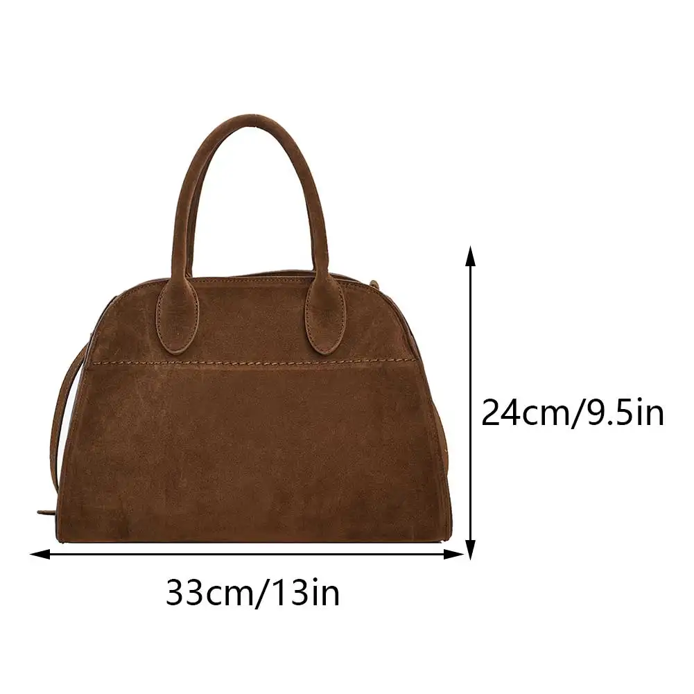 2023 Luxury Margaux 15 Suede Handbags Large Capacity Senior The Tote Bags Ladies High Quality Retro Crossbody Bags Designer Bags