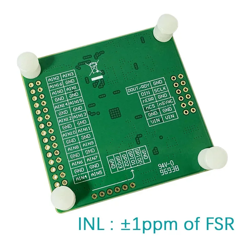 AD7175-8 24Bit 250Ksps 8-Channel Differential / 16-Channel Single-Ended ADC Module ±2.5V High-Speed Data Acquisition Board
