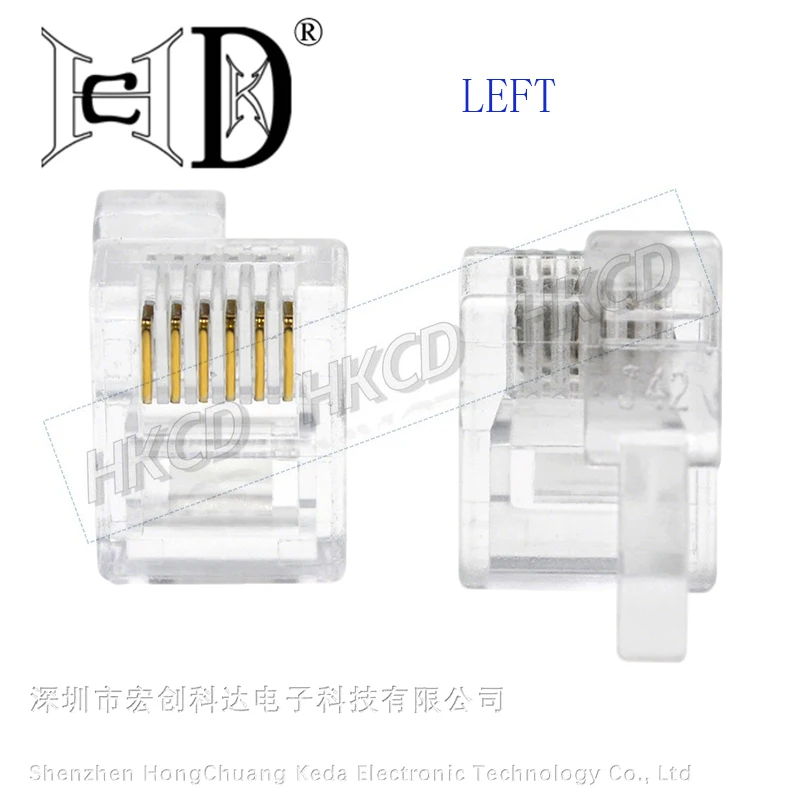 20Pcs Hkcd 6P2C RJ1…