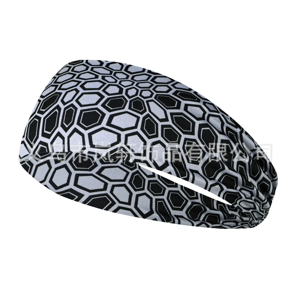 1pc Sports Sweatband Stretch Elastic Outdoor Running Yoga Hair Bands Men Women Gym Fitness Tennis Headwrap Wide Sports Headband