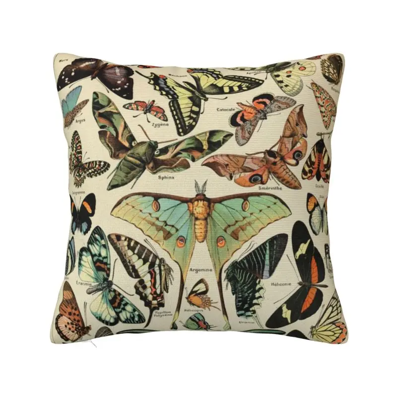 

Custom Adolphe Millot Papillons Pour Cushion Cover 40x40cm Books Nursery Child Velvet Nordic Throw Pillow for Sofa