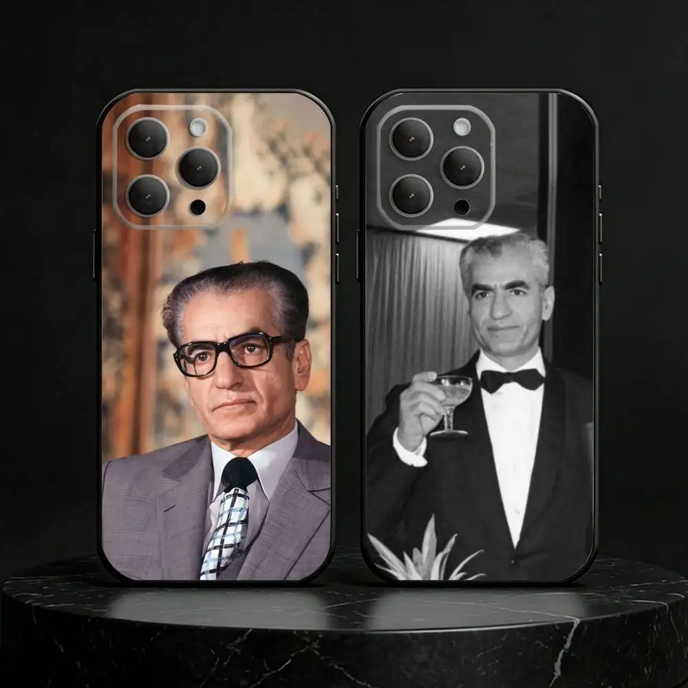 

Mohammad Reza Pahlavi Iran Phone Case Silicone black Soft For IPhone 17,16,15,14,13,12,11,SE,Plus Pro Max