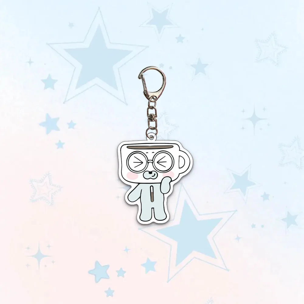 1/6個 Kpop NMIXX アクリルキーホルダー スリウン ジウ ベイ 漫画フィギュアキーリング バッグキーデコレーション ヘウォン リリー キュジン ファン記念品ギフト