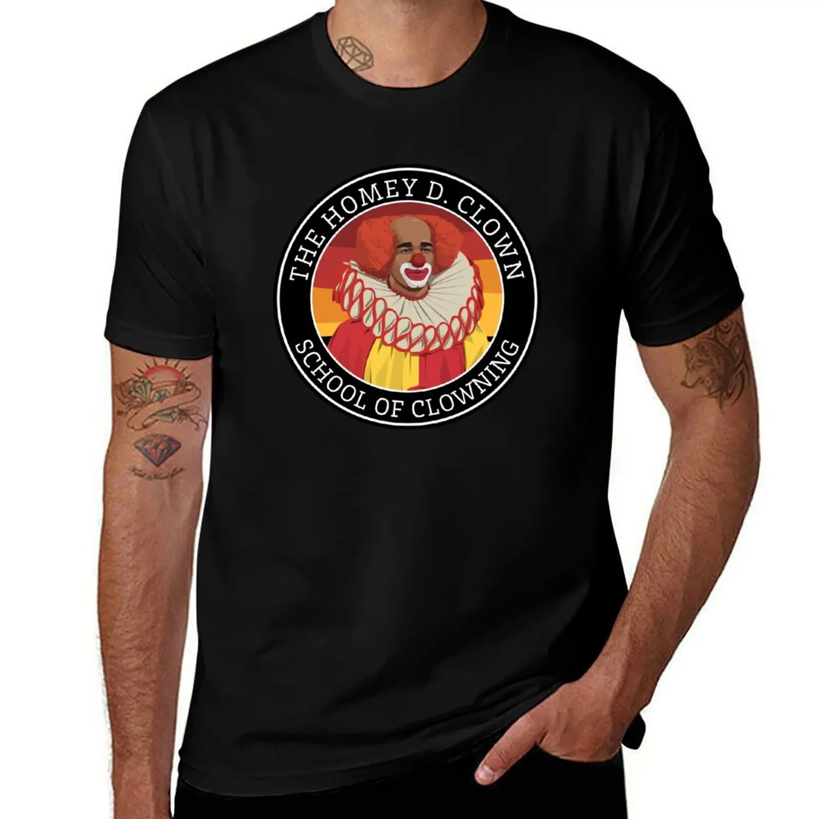 The Homey D. Clown School of Clowning T-Shirt Basic Solid Color Short Sleeve T-Shirt