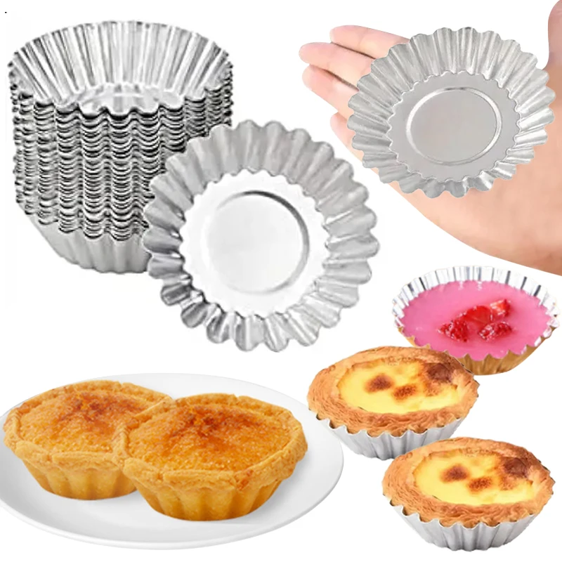 

5Pcs/10Pcs Chrysanthemum-Shaped Cake Cups, Non-Stick, Reusable Baking Cups, Suitable for Ice Cream, Pudding, Tart Cakes