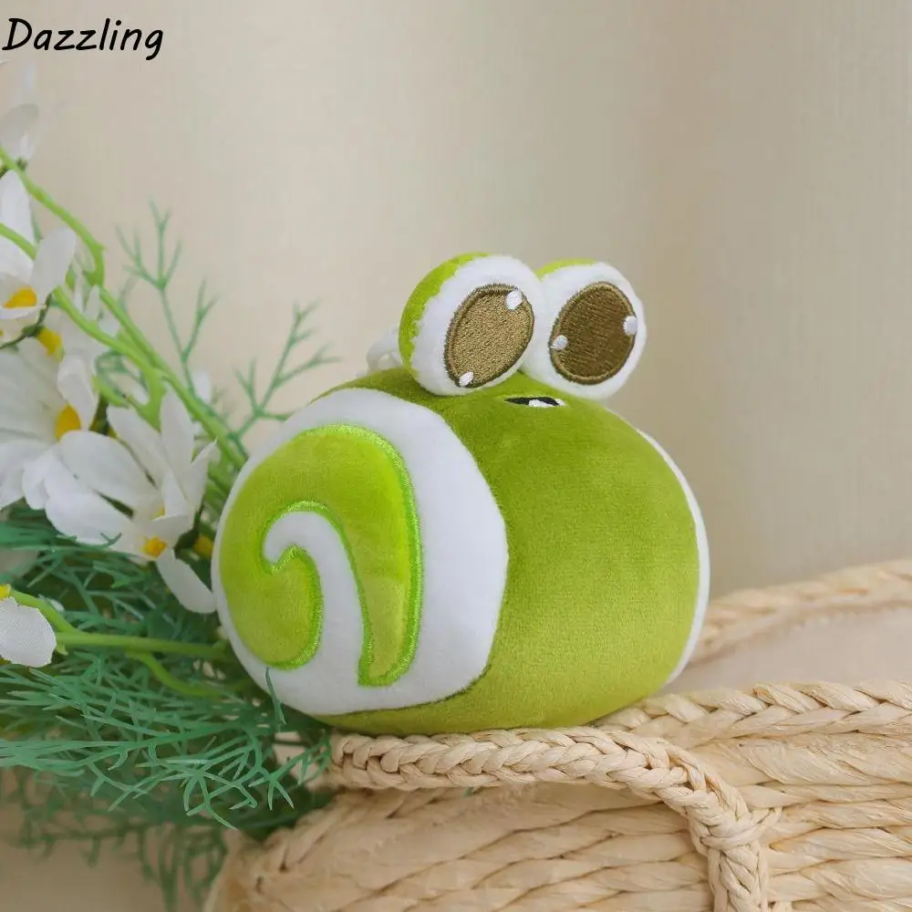 Stuffed Animals Snail Backpack Pendant Creative Girl Heart Snail Swiss Roll Keychain Cartoon Soft Doll Plush Toy Children