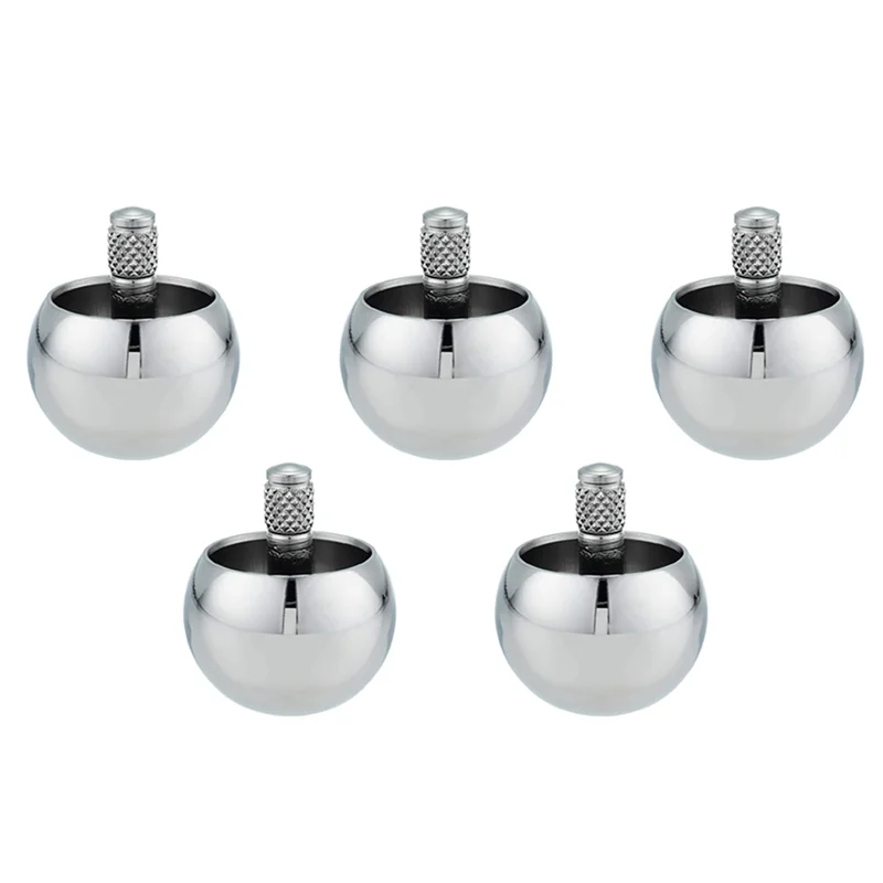 

YSUN-5X Tippe Top Metal Flip Over Top Stainless Steel Spinning Top Amazing Gift, Silver