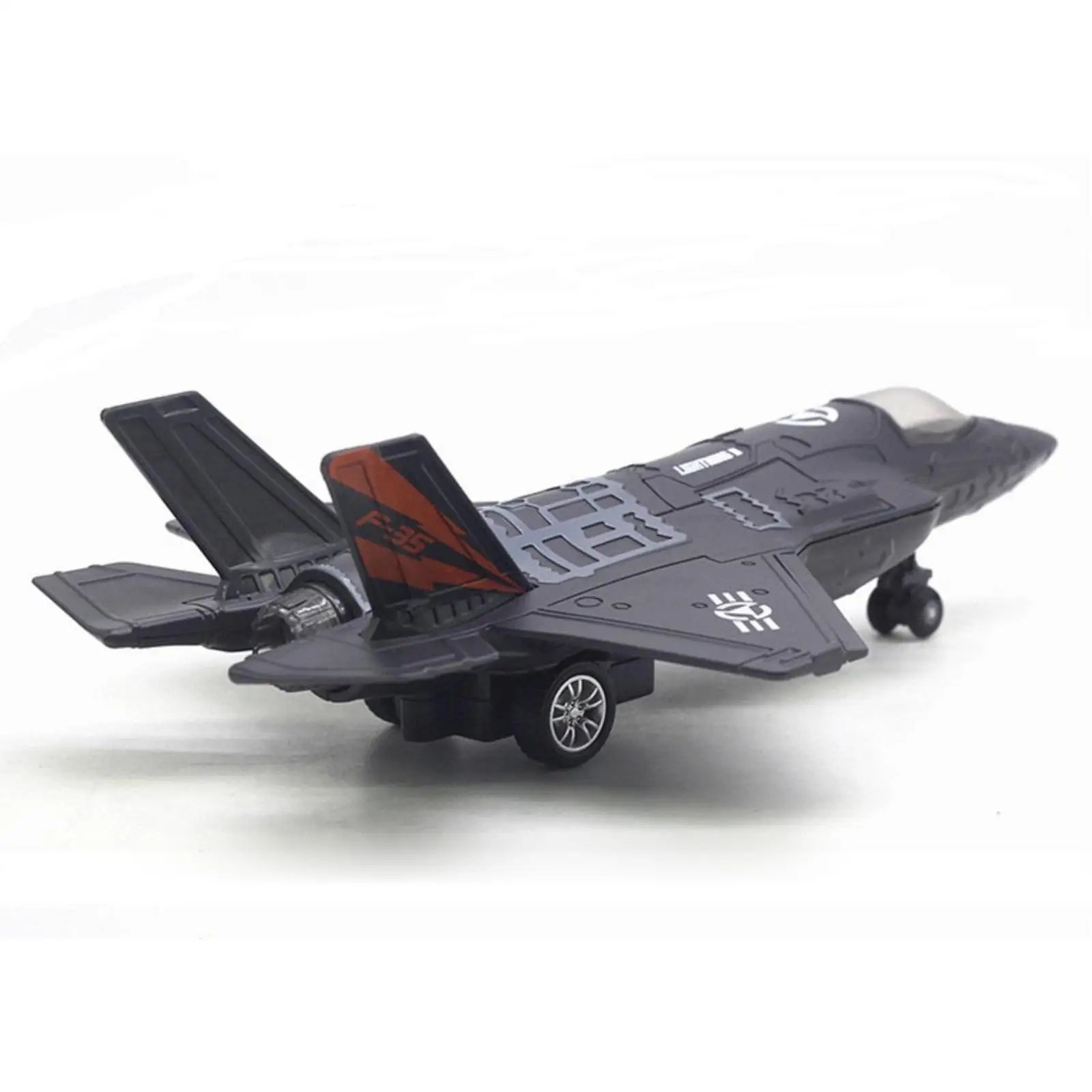Simulation Alloy Alloy Pull Back LED Light & Sound Aircraft American Model