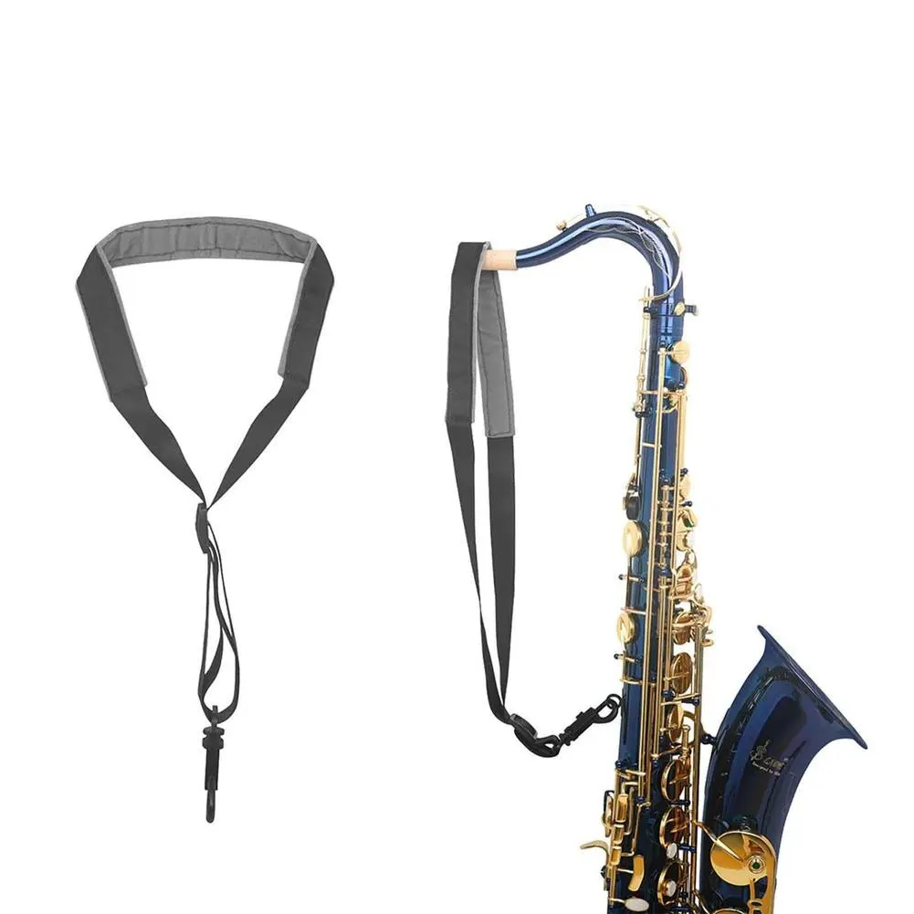 

Saxophone Nylon Neck Strap With Hook Adjustable Slider Comfortable Saxophone Neck Strap For Alto Tenor Saxophone Clarinet