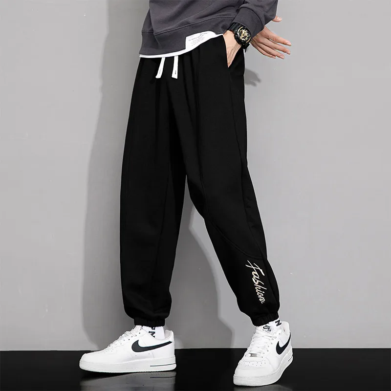 

High Street прямые теплые дышащие классические брюки спортивные брюки для бега на шнурке осенние свободные мужские модные повседневные спортивные штаны