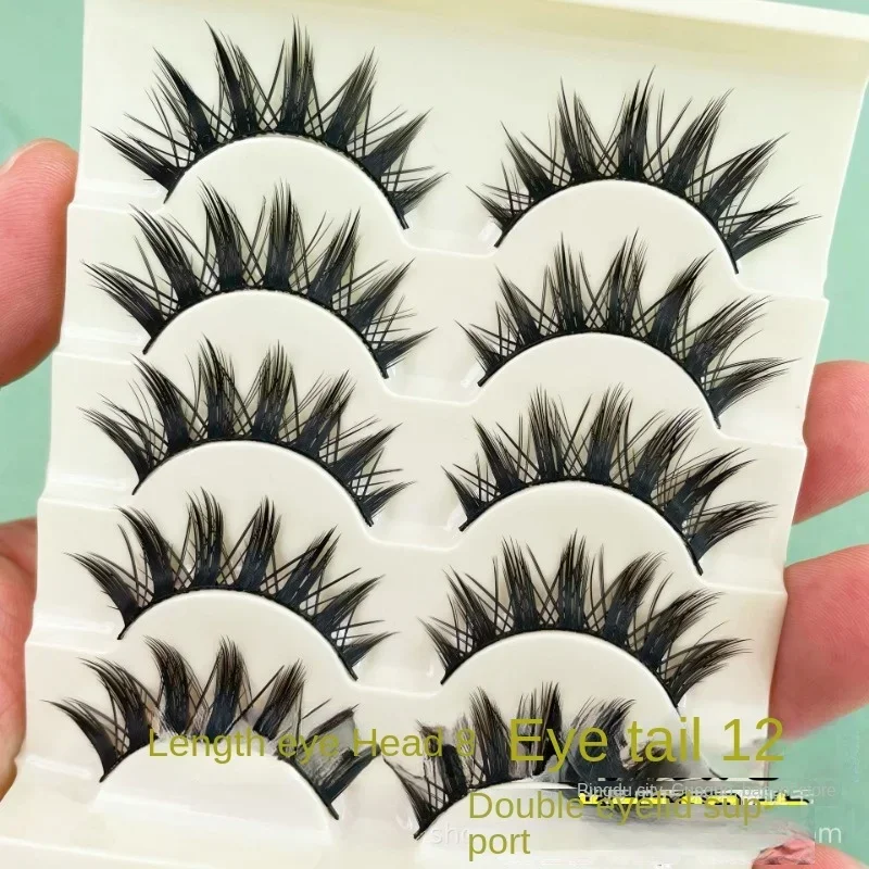 رموش مزيفة من الشيطان الأسود السميك ، رموش قطعة كاملة ، طبيعية ، رموش شيطان صغيرة ، بيع بالجملة ، جديدة