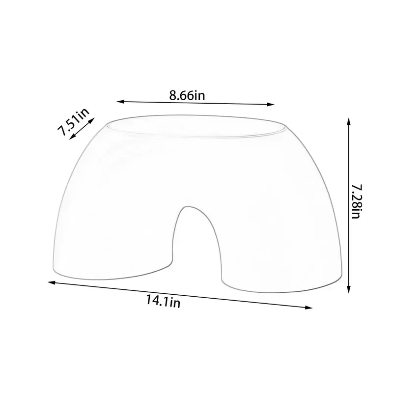 Footstool for Living Room & Toy Use Multipurpose Kids Stool – Rainbow Shape Footstool for Living Room & Toy Use