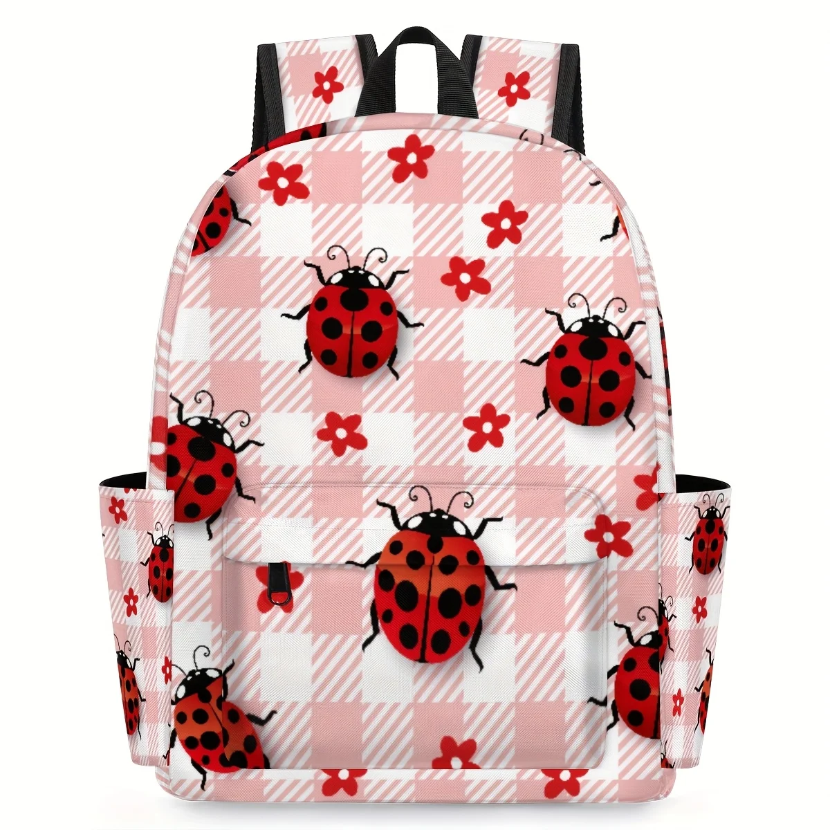 

Seven Star Ladybug Print, Multi-purpose Small Backpack, Suitable for Both Men and Women, Durable, Lightweight