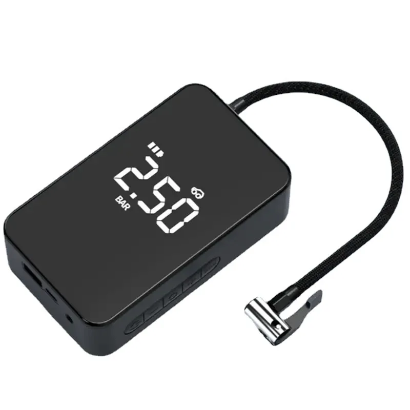New Model Portable Wireless Tire Inflator Air Compressor Tire Pump Electric Pump for Car and Bicycle