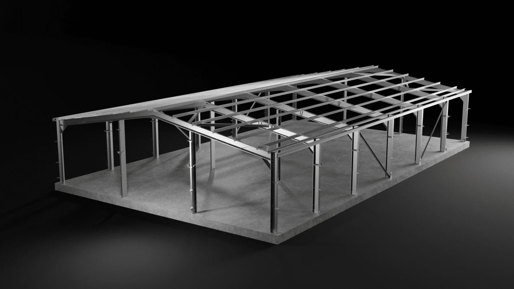 Steel Structure High Quality Customized Size Construction for Workshop Office Building Metal Structure