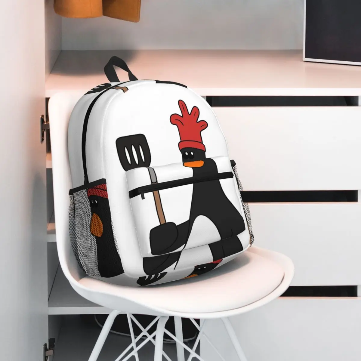 Feathers McGraw - Kitchen Spatula Backpack Student BookBag Kids School Bag Computer Shoulder Bags for Boys Girls