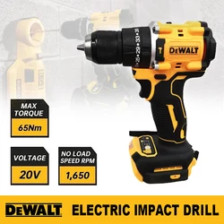 Dewalt DCD800 1650RPM Brushless Drill Driver 1/2 Inch Cordless Electric Screwdriver Lithium Power Tools For Dewalt 20V Battery