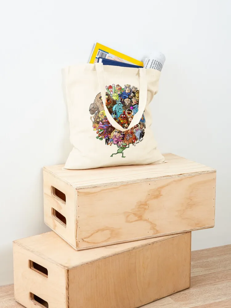 Muppets World of Friendship Tote Bag large size bags female bag Shopper reusable shopping bag