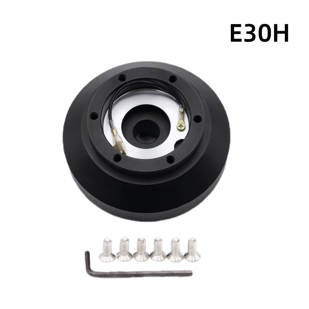 

Steering Wheel Short Hub Adapter Kit Aluminum Adapter Boss Kit For BMW E30 3-/5-SERIES 318 325 528 M3 M5 84-90 HUB-KE30H