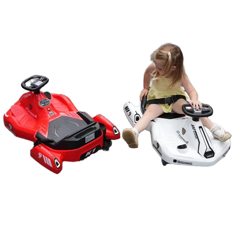 

Unisex F Go-Kart For Kids Durable Plastic Battery-Powered Ride-on Toy For Age 3-8 Outdoor Pro Version
