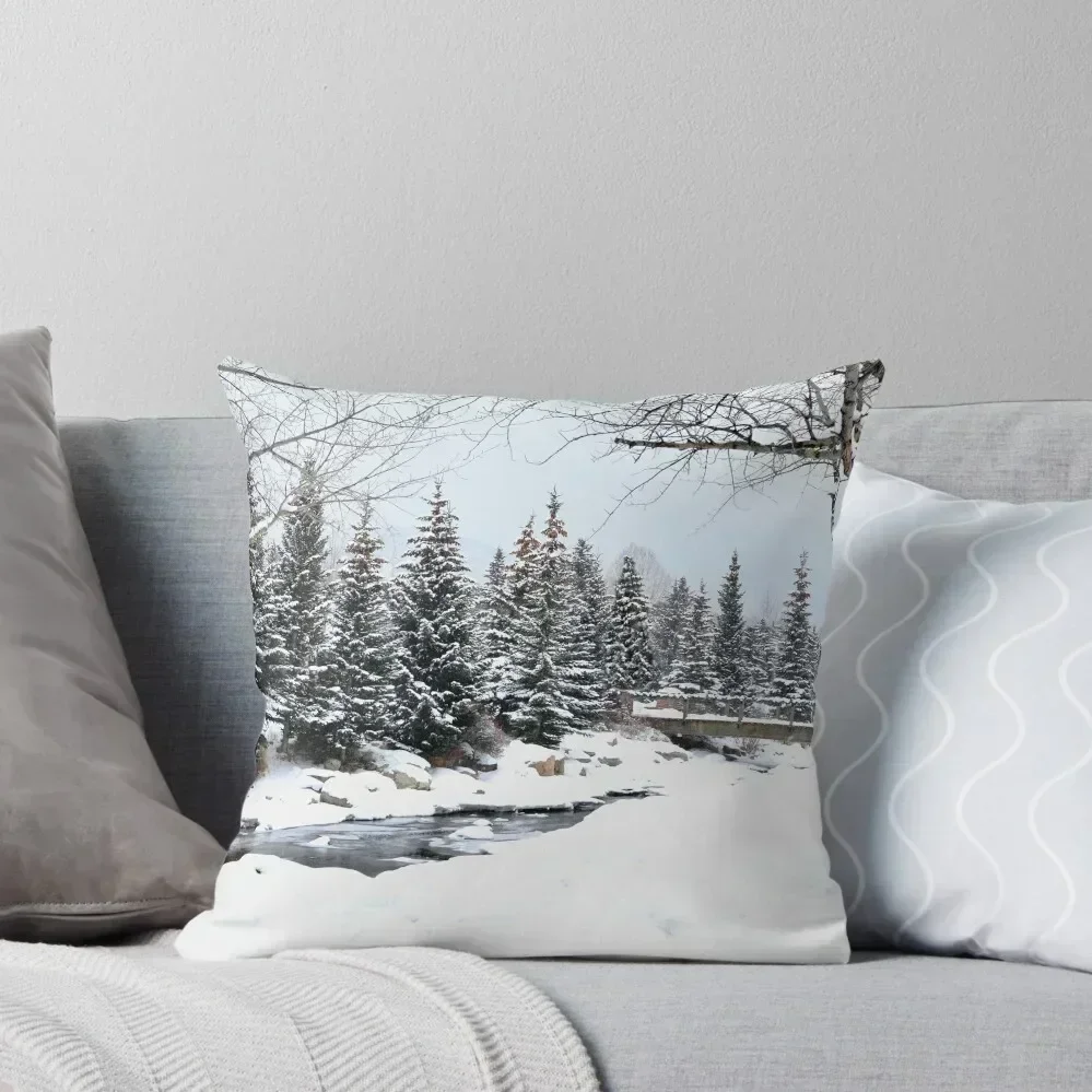 

Breckenridge Winterland Throw Pillow Room decorating items ornamental pillows pillow cover christmas pillow