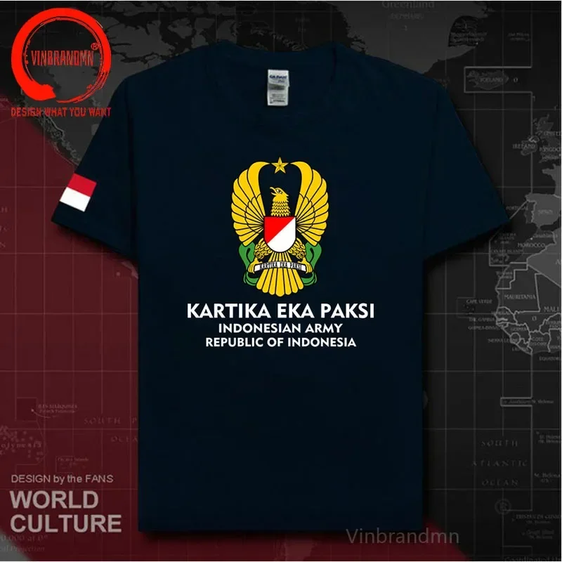 Army Indonesia T-shirt Indonesian National Armed Force Clothes T Shirt Men Tops Military Tactical Army Country Fashion Tee Shirt