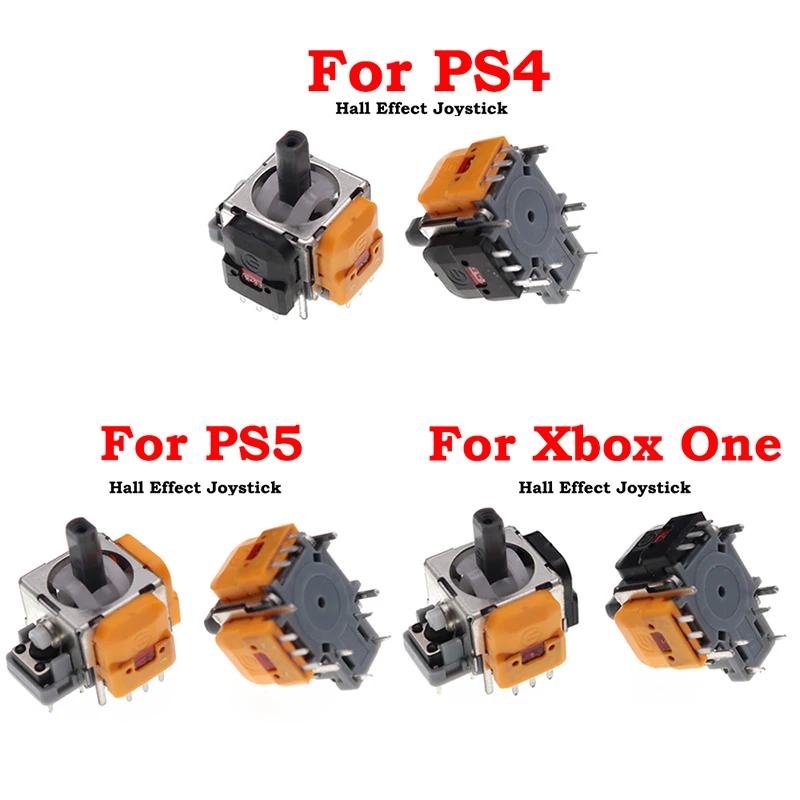 Ersatz Hall Elektromagnetischer 3D Analog Joystick Hochpräzise Hall Effect Thumb Sticks Joystick Rocker für PS4/PS5/Xbox One