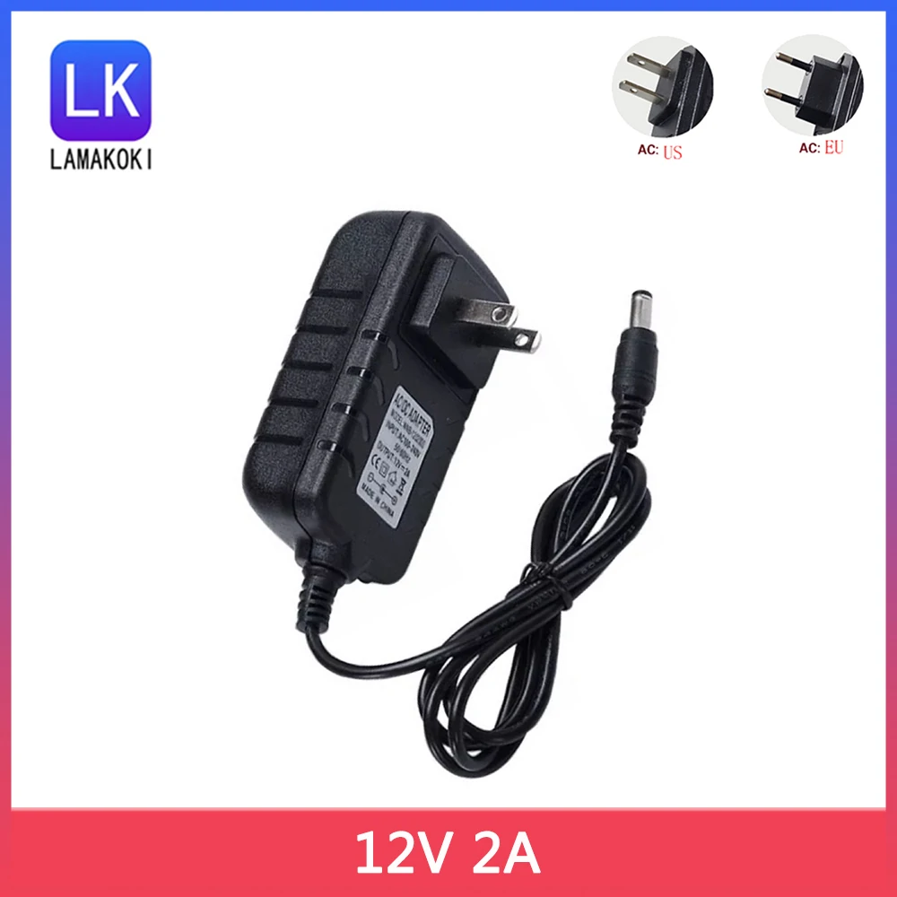 12V 2A 2000ma 24W power adapter charger power supply 12 V Volt for computer hard disk drive