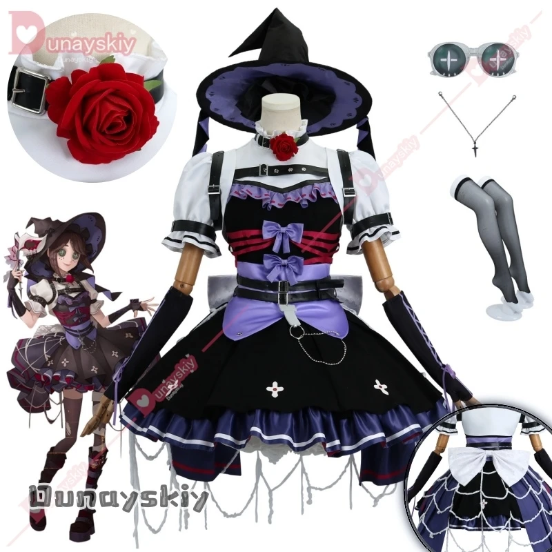 

Кровавая королева, игра Identity V, костюм для косплея, новая кожа, готическое платье Лолиты, головной убор, парик, 2025 г., карнавальная одежда для ролевых игр