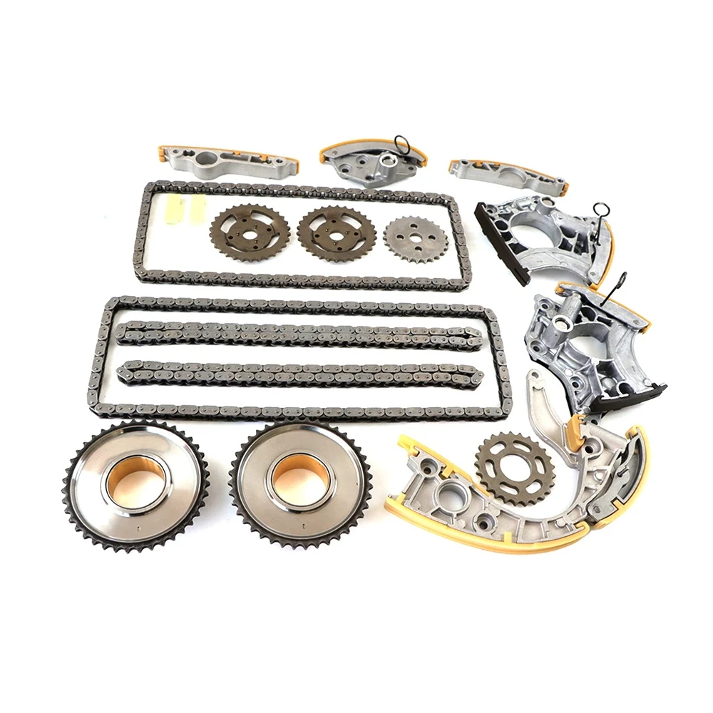 Engine Timing Chain Tensioner Guides Sprocket Set for VW Touareg Audi Q7 A6 A8 S8 4.2L 5.2L FSI V8 V10 DOHC BAR BVJ BSM BUJ CAUA