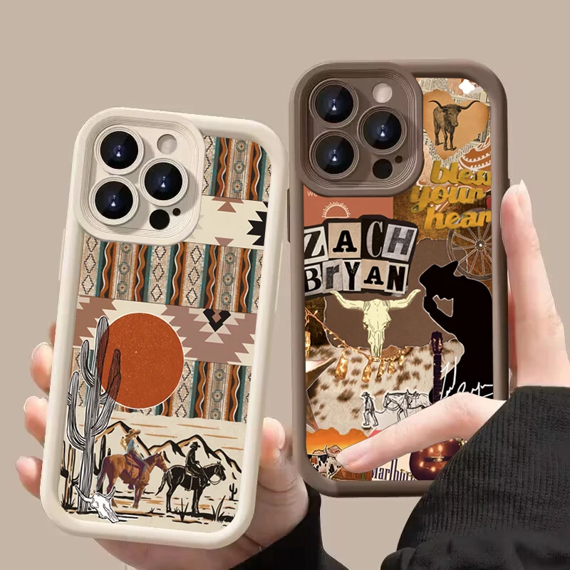 

Western Vintage Desert Horse Pattern Phone Case For Xiaomi Redmi Note 14 13 12 11 Pro Plus 5G 12S 11S Redmi 13C 14C Soft Cover