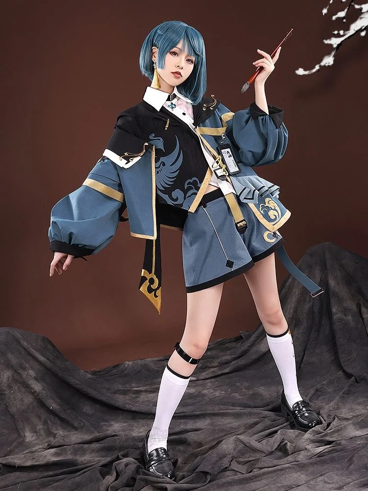 Genshin Impact Cosplay Roupas, Roupas de desenho masculino, Roupas formais c, Outono