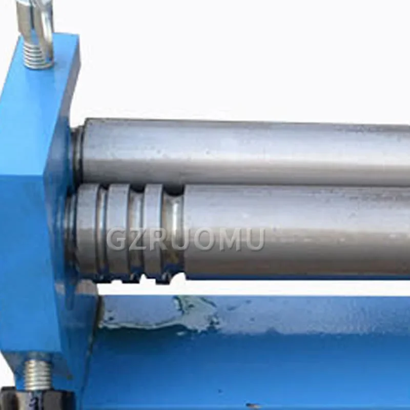 SJ300 Manual Iron Sheet Reel Machine12 inch Copper Aluminum Steel Coil Bending Equipment Metal Roller Sheet Roll Forming Machine