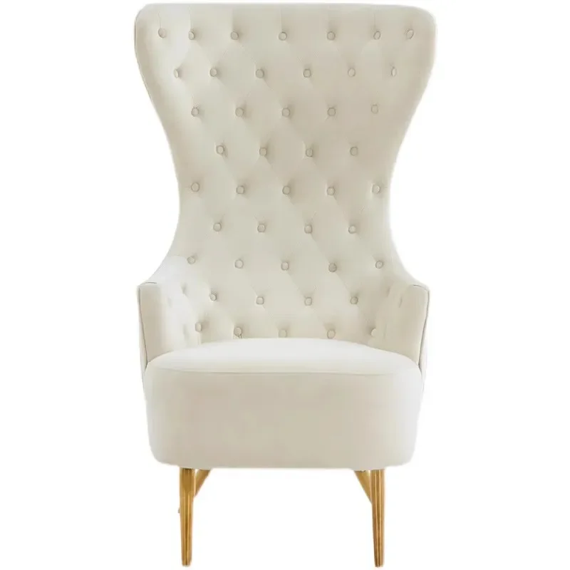 

A Hot Luxury Living Room Chairs Leisure High Back Office Chair Velvet Sofa Chair Home Hotel Furniture