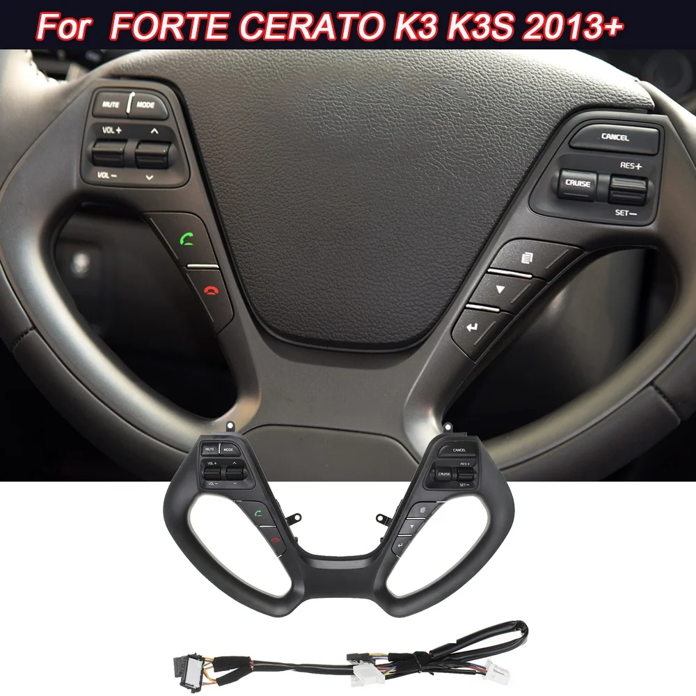 for FORTE / CERATO K3/K3S 2013+ Multifunction Steering Wheel Bluetooth Button Control Cruise Switch 96710-B5000