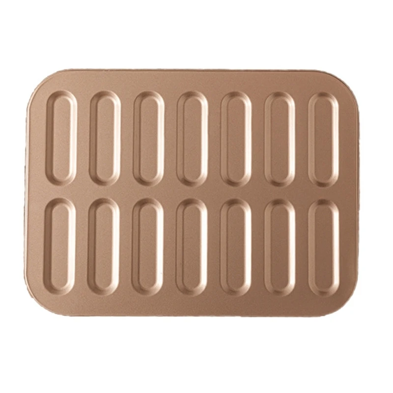 Carbon Steel 14 Cavity Finger Cookie Maker Easy To Use Ladyfinger Mould Biscuits Molds Practical Kitchen Gadget H7EA