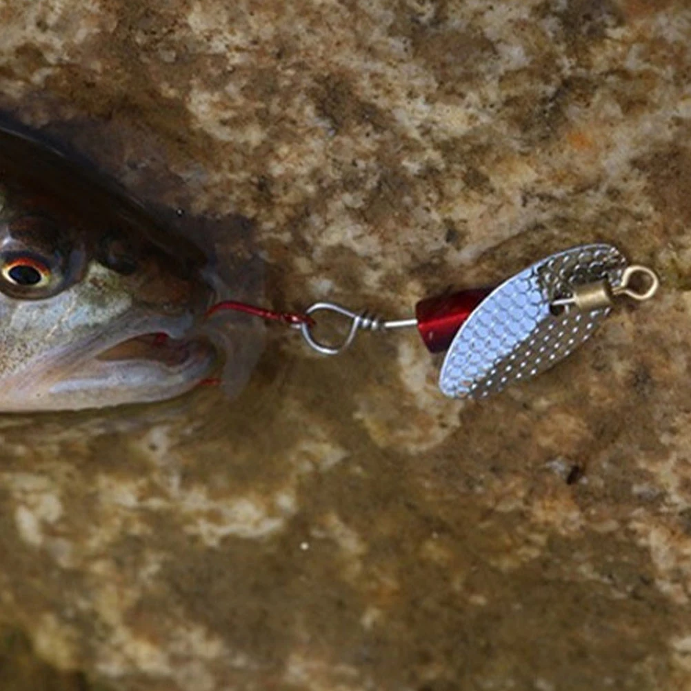 

4pcs Artificial 2.6g Gold Silver Fake Baits Flying Outdoor Fish Hook Sequin Tungsten Steel Sinkers for Fishing Gear
