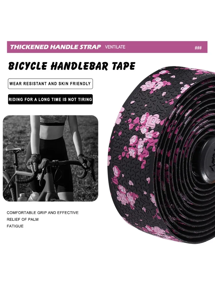 AliExpress NPY Bicycle Cherry Tapes Shock Absorbing Bike Handle Bar Tape PU EVA Road Bike Bar Strap Professional Belts Cycling Accessories