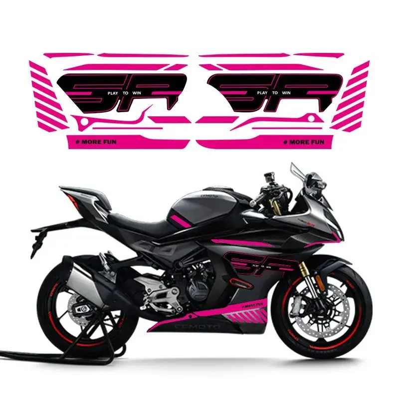 

For CFMOTO 450SR sticker latte art motorcycle body color change waterproof decorative car sticker modified violet Modification